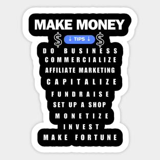 How to make money ideas Sticker